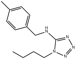 1-BUTYL-N-(4-METHYLBENZYL)-1H-TETRAZOL-5-AMINE Struktur