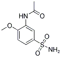 N-(2-METHOXY-5-SULFAMOYL-PHENYL)-ACETAMIDE Struktur