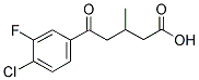 5-(4-CHLORO-3-FLUOROPHENYL)-3-METHYL-5-OXOVALERIC ACID Struktur