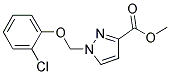 1-(2-CHLORO-PHENOXYMETHYL)-1 H-PYRAZOLE-3-CARBOXYLIC ACID METHYL ESTER Struktur