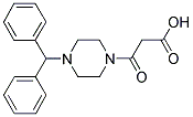 3-(4-BENZHYDRYLPIPERAZIN-1-YL)-3-OXOPROPANOIC ACID Struktur