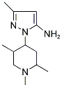 5-METHYL-2-(1,2,5-TRIMETHYL-PIPERIDIN-4-YL)-2H-PYRAZOL-3-YLAMINE Struktur