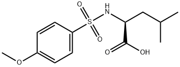 2-[[(4-METHOXYPHENYL)SULFONYL]AMINO]-4-METHYLPENTANOIC ACID Struktur