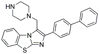 2-BIPHENYL-4-YL-3-PIPERAZIN-1-YLMETHYL-BENZO[D]-IMIDAZO[2,1-B]THIAZOLE Struktur