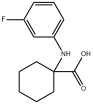 1-(3-FLUORO-PHENYLAMINO)-CYCLOHEXANECARBOXYLIC ACID Struktur