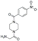 2-AMINO-1-[4-(4-NITRO-BENZOYL)-PIPERAZIN-1-YL]-ETHANONE Struktur