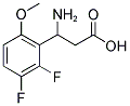 3-AMINO-3-(2,3-DIFLUORO-6-METHOXY-PHENYL)-PROPIONIC ACID Struktur