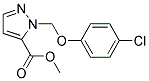 2-(4-CHLORO-PHENOXYMETHYL)-2 H-PYRAZOLE-3-CARBOXYLIC ACID METHYL ESTER Struktur