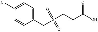 3-(4-CHLORO-PHENYLMETHANESULFONYL)-PROPIONIC ACID Struktur