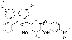 4-NITROPHENYL 6-O-DIMETHOXYTRITYL-A-D-MANNOPYRANOSIDE Struktur