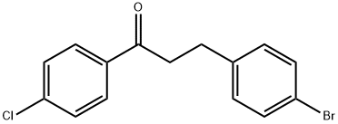 3-(4-BROMOPHENYL)-4'-CHLOROPROPIOPHENONE Struktur