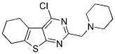 4-CHLORO-2-(PIPERIDIN-1-YLMETHYL)-5,6,7,8-TETRAHYDRO[1]BENZOTHIENO[2,3-D]PYRIMIDINE Struktur