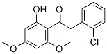 2(2'-CHLOROPHENYL)-4',6'-DIMETHOXY-2'-HYDROXYACETOPHENONE Struktur