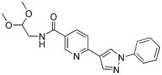 N-(2,2-DIMETHOXYETHYL)-6-(1-PHENYL-1H-PYRAZOL-4-YL)NICOTINAMIDE Struktur