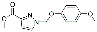 1-(4-METHOXY-PHENOXYMETHYL)-1 H-PYRAZOLE-3-CARBOXYLIC ACID METHYL ESTER Struktur