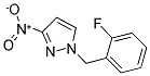 1-(2-FLUORO-BENZYL)-3-NITRO-1H-PYRAZOLE Struktur