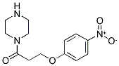 3-(4-NITROPHENOXY)-1-PIPERAZIN-1-YL-PROPAN-1-ONE Struktur