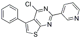 4-CHLORO-5-PHENYL-2-PYRIDIN-3-YLTHIENO[2,3-D]PYRIMIDINE Struktur