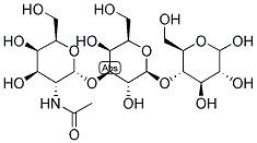 ALPHA-D-N-ACETYLGALACTOSAMINYL 1-3 GALACTOSE BETA 1-4 GLUCOSE Struktur