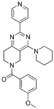 (3-METHOXY-PHENYL)-(4-PIPERIDIN-1-YL-2-PYRIDIN-4-YL-7,8-DIHYDRO-5H-PYRIDO[4,3-D]PYRIMIDIN-6-YL)-METHANONE Struktur