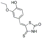 (5Z)-5-(3-ETHOXY-4-HYDROXYBENZYLIDENE)-4-THIOXO-1,3-THIAZOLIDIN-2-ONE Struktur