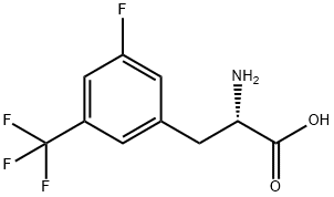 3-FLUORO-5-(TRIFLUOROMETHYL)-DL-PHENYLALANINE Struktur