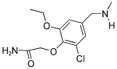 2-(2-CHLORO-6-ETHOXY-4-((METHYLAMINO)METHYL)PHENOXY)ACETAMIDE Struktur