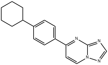 5-(4-CYCLOHEXYLPHENYL)[1,2,4]TRIAZOLO[1,5-A]PYRIMIDINE Struktur