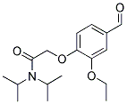 2-(2-ETHOXY-4-FORMYLPHENOXY)-N,N-DIISOPROPYLACETAMIDE Struktur