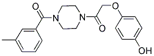 4-(2-[4-(3-METHYLBENZOYL)PIPERAZIN-1-YL]-2-OXOETHOXY)PHENOL Struktur