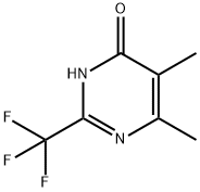 5,6-DIMETHYL-2-TRIFLUOROMETHYL-PYRIMIDIN-4-OL Struktur