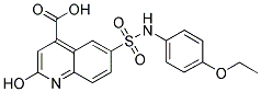 6-(4-ETHOXY-PHENYLSULFAMOYL)-2-HYDROXY-QUINOLINE-4-CARBOXYLIC ACID Struktur