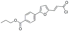 PROPYL 4-(5-[(1E)-3-CHLORO-3-OXOPROP-1-ENYL]-2-FURYL)BENZOATE Struktur