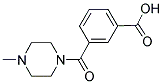 3-[(4-METHYLPIPERAZIN-1-YL)CARBONYL]BENZOIC ACID Struktur