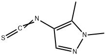 4-ISOTHIOCYANATO-1,5-DIMETHYL-1H-PYRAZOLE Struktur