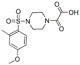 (4-[(4-METHOXY-2-METHYLPHENYL)SULFONYL]PIPERAZIN-1-YL)(OXO)ACETIC ACID Struktur