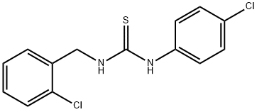 1-(4-CHLOROPHENYL)-3-((2-CHLOROPHENYL)METHYL)THIOUREA Struktur