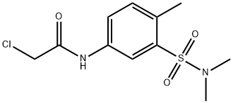 2-CHLORO-N-(3-DIMETHYLSULFAMOYL-4-METHYL-PHENYL)-ACETAMIDE Struktur