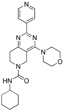 4-MORPHOLIN-4-YL-2-PYRIDIN-4-YL-7,8-DIHYDRO-5H-PYRIDO[4,3-D]PYRIMIDINE-6-CARBOXYLIC ACID CYCLOHEXYLAMIDE Struktur