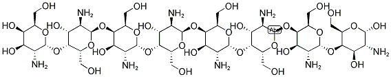 ALPHA-1,4-D-GALACTOSAMINE OCTAMER Struktur