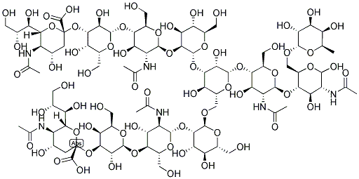 DISIALYLATED, GALACTOSYLATED, FUCOSYLATED BIANTENNARY Struktur