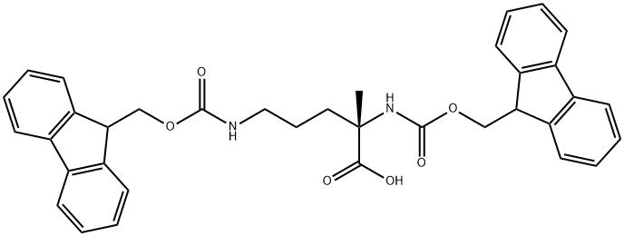 DI-FMOC-ALPHA-METHYL-DL-ORNITHINE Struktur