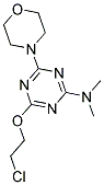 4-(2-CHLOROETHOXY)-N,N-DIMETHYL-6-MORPHOLIN-4-YL-1,3,5-TRIAZIN-2-AMINE Struktur