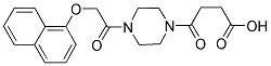 4-(4-[(1-NAPHTHYLOXY)ACETYL]PIPERAZIN-1-YL)-4-OXOBUTANOIC ACID Struktur