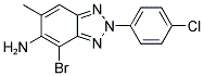 4-BROMO-2-(4-CHLOROPHENYL)-6-METHYL-2H-1,2,3-BENZOTRIAZOL-5-AMINE Struktur