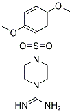 4-(2,5-DIMETHOXY-BENZENESULFONYL)-PIPERAZINE-1-CARBOXAMIDINE Struktur