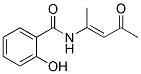 2-HYDROXY-N-(1-METHYL-3-OXO-1-BUTENYL)BENZAMIDE Struktur