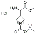 (S)-3-(AMINO-METHOXYCARBONYL-METHYL)-AZETIDINE-1-CARBOXYLIC ACID TERT-BUTYL ESTER HCL Struktur