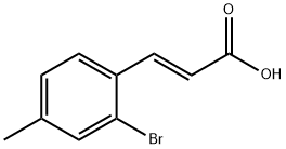 (2E)-3-(2-BROMO-4-METHYLPHENYL)ACRYLIC ACID Struktur