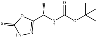 [1-(5-MERCAPTO-[1,3,4]OXADIAZOL-2-YL)-ETHYL]-CARBAMIC ACID TERT-BUTYL ESTER Struktur